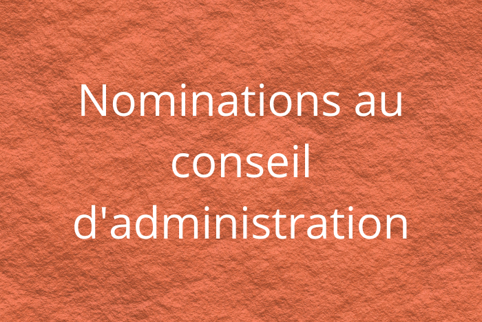 Deux nouveaux administrateurs